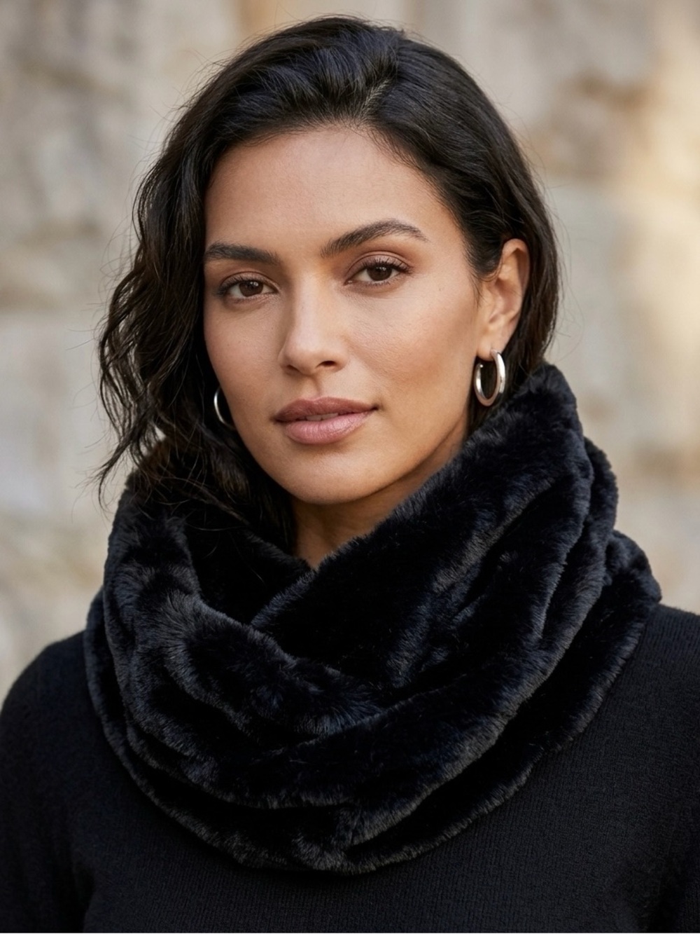 NWT Fadhvo Faux Fur Infinity Scarf